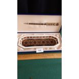 Large Royal Crown Derby Tray With Royal Crown Derby Letter Opener In Fitted Original Case Imari