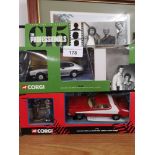 Boxed corgi starsky and hutch set complete together with boxed corgi c15 professional s car only..