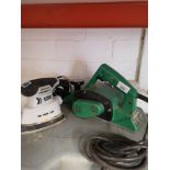 Heavy duty electric planer together with mac allister sander.