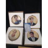 Collection of 4 Prince William collector plates.