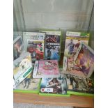 Shelf of xbox 360 games.