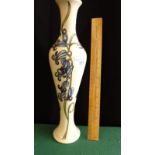 Large Moorcroft Bluebell Harmony Vase Signed Kerry Goodwin 31cms Height