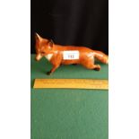 Large Beswick Red Fox Figure 9 inches Long
