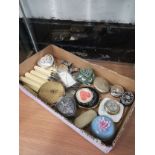 Box of pill boxes etc.