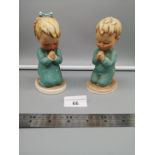 Pair of Goebel Germany Praying figures .