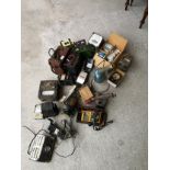 Large collection of vintage volt meters etc.