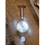 Good Quality Mahogany Framed Barometer Hygrometer