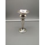 Silver hall marked birmingham fluted vase weighted makers A.J&C.
