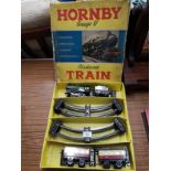 Hornby O Gauge clock work train set boxed .