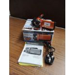 Silver crest camcorder with accessories and box.
