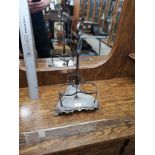 Silver plated 1900s Triple Decanter Stand .
