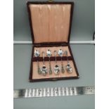 Set of 6 Silver hall marked Sheffield spoons makers walker and hall . dated 1910