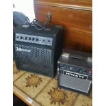 2 Guitar amplifier speakers .