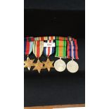 5 World war two medals France and German star consisting 1939 45 African star defence medal 39 45