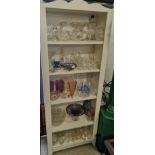 Large Collection of glass and crystal and art glass scottish glass etc .