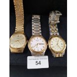 3 Gents Wrist Watches