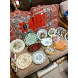 Large collection of plates includes early royal doulton plates etc.