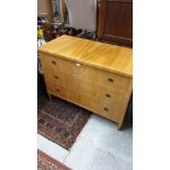 Beautiful antique inlaid Chest of drawers .