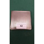 Silver Hall marked engine turned card case . 105.3 grams..