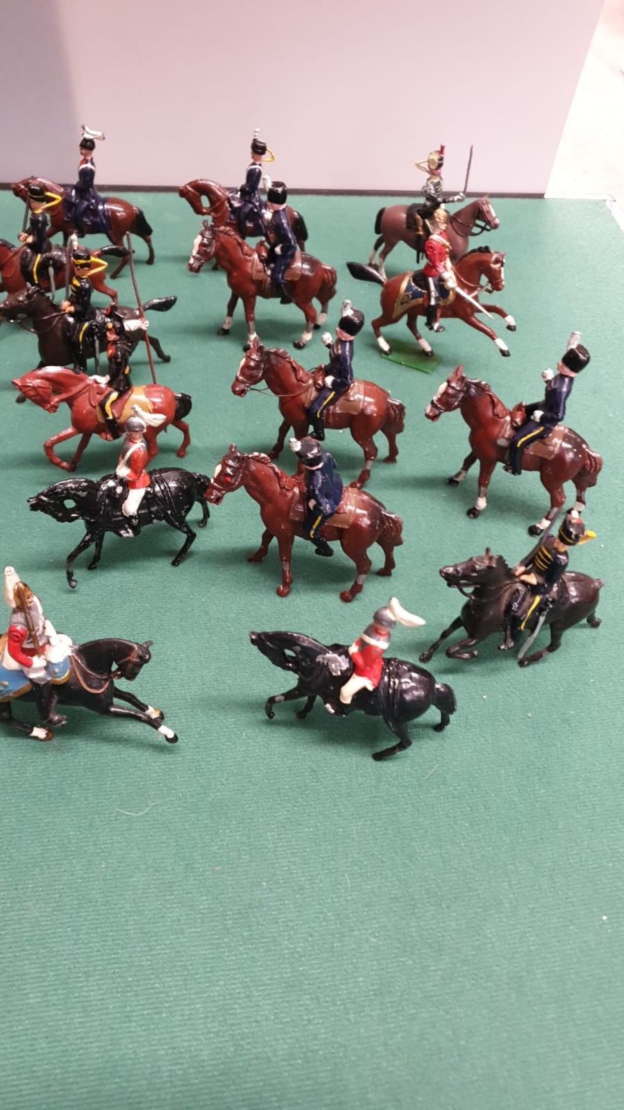 Large collection of Early lead soldier figures on horseback . - Image 4 of 6