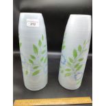 Pair of Laura Ashley large retro style vases.