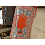 Early Eastern prayer rug in very good condition.