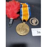 ww1 Medal S18999 Private S H Walker Royal Highlanders With Plume And Dutch Medal