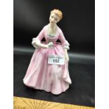 Royal doulton figure A hostess of Williamsburg hn 1959.