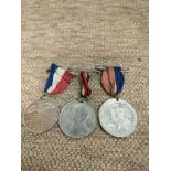 3 war Conaration medals..
