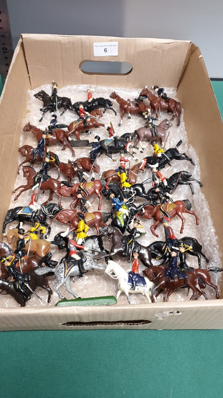 Large collection of Early lead soldier figures on horseback . - Image 6 of 6