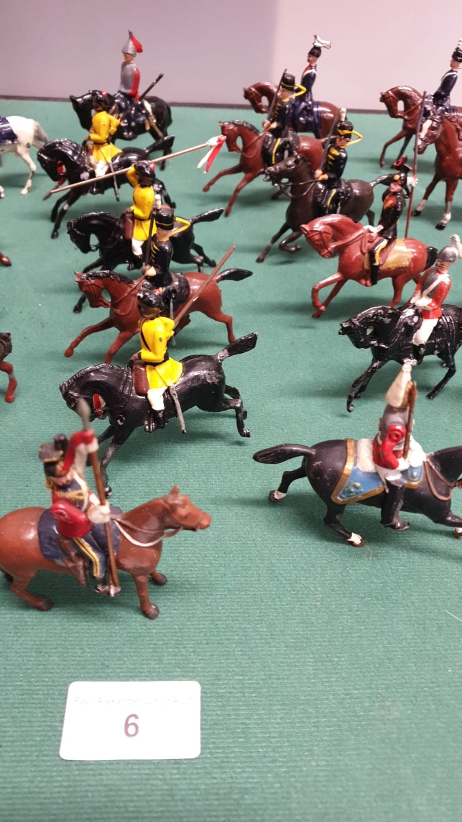 Large collection of Early lead soldier figures on horseback . - Image 3 of 6