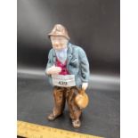 Early Coalport figure of old gentleman.