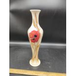 Large Moorcroft Pansy Pattern Vase 12 Inches Tall