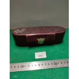 Edwardian Baby christening box with baby silver inscribed to box .