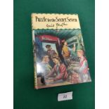 1st edition 1958 Enid blyton book titled puzzle for secret seven with dust cover.