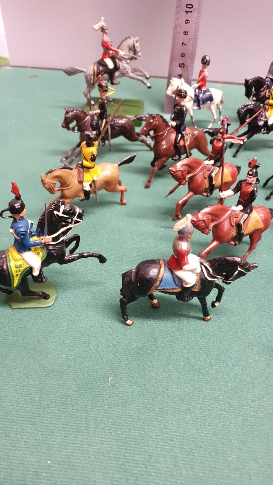 Large collection of Early lead soldier figures on horseback . - Image 2 of 6