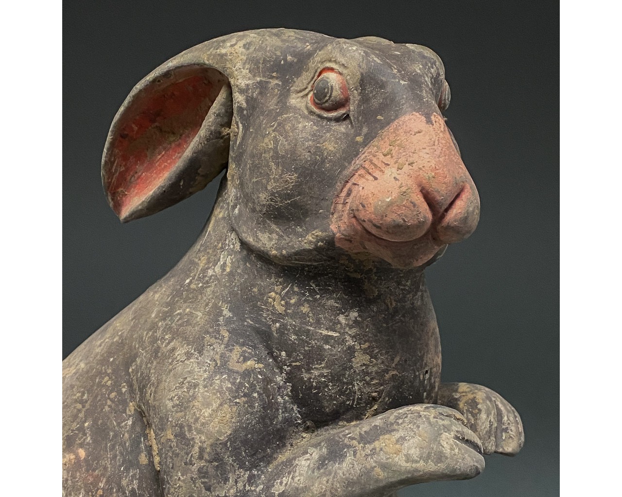 CHINA, HAN DYNASTY POTTERY RABBIT- TL TESTED - Image 4 of 7
