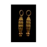 ROMAN GOLD FILIGREE EARRINGS