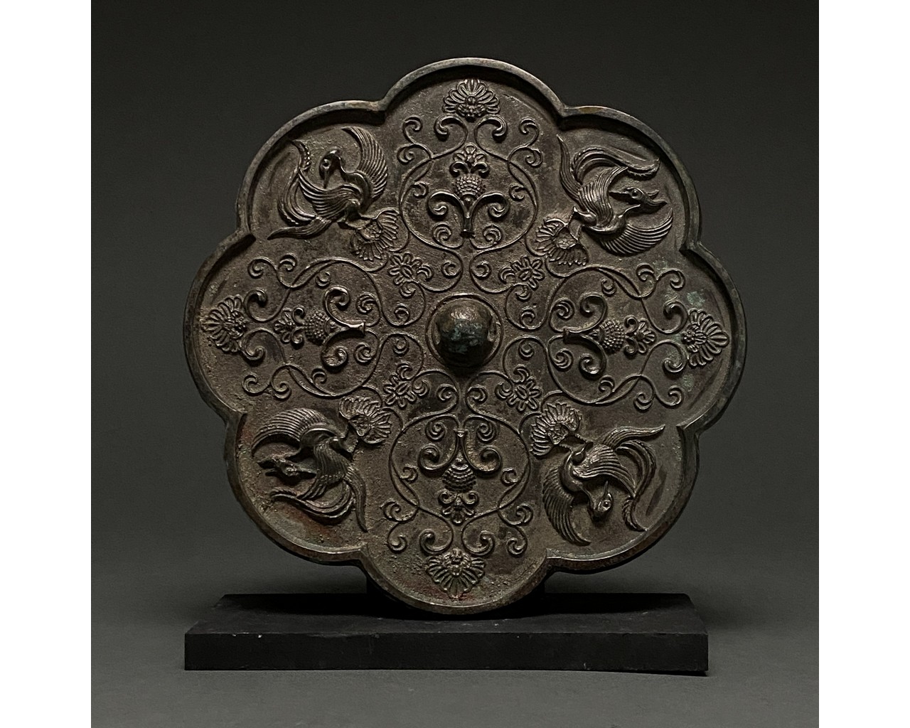 CHINA, TANG DYNASTY BRONZE MIRROR - XRF TESTED