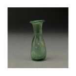 ROMAN GREEN GLASS MEDICAL FLASK