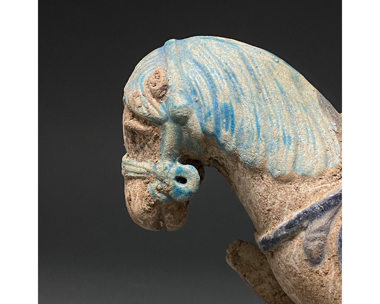 CHINA, MING DYNASTY GLAZED POTTERY HORSE AND GROOM - Image 6 of 6