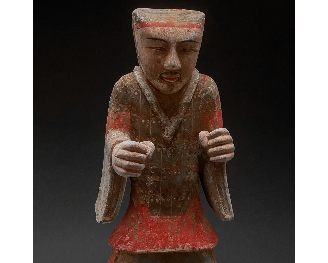 CHINA, HAN DYNASTY POTTERY SOLDIER - TL TESTED - Image 6 of 8