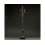 RARE LURISTAN BRONZE MASTER OF ANIMALS SCEPTRE