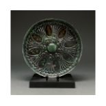 STUNNING HELLENISTIC PERIOD BRONZE PHIALE - SUPERB PATINA