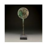 ETRUSCAN OR ROMAN BRONZE MIRROR