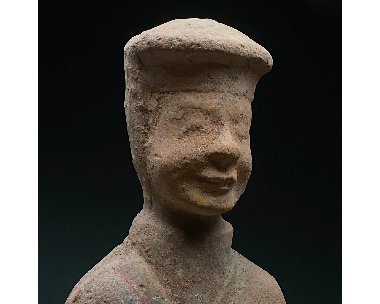 CHINA, HAN DYNASTY POTTERY ATTENDANT FIGURE - TL TESTED - Image 4 of 6