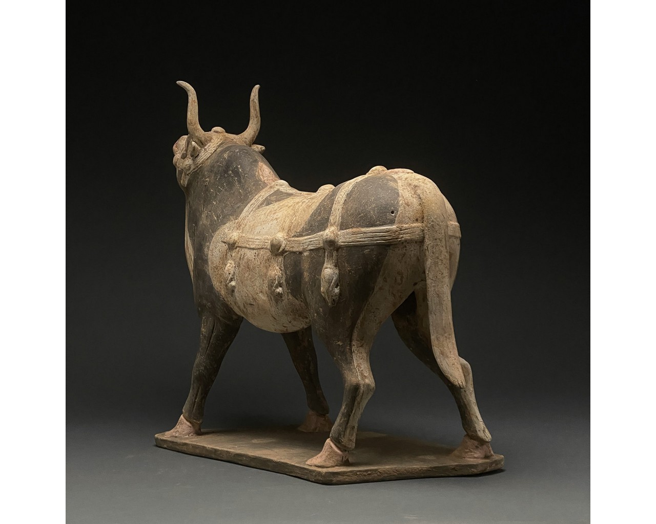 CHINA, NORTHERN WEI DYNASTY POTTERY PAINTED OX - TL TESTED - Image 3 of 6