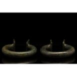 MASSIVE BRONZE AGE ARM RINGS / BRACELETS