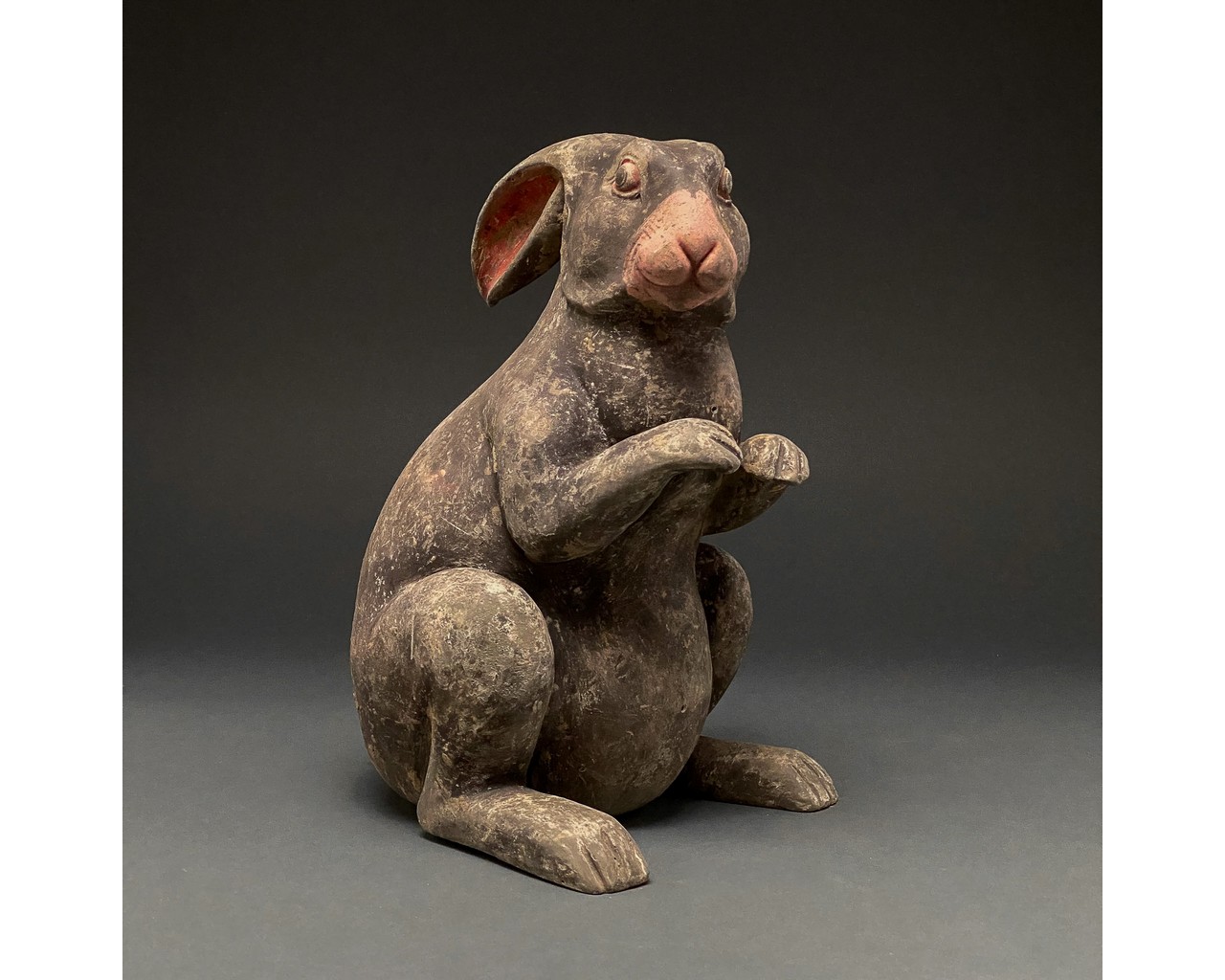 CHINA, HAN DYNASTY POTTERY RABBIT- TL TESTED