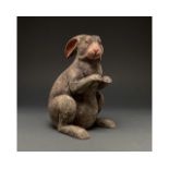 CHINA, HAN DYNASTY POTTERY RABBIT- TL TESTED